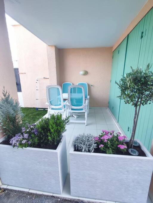 Chez Adriana Appartement Cosy Avec Jardin, Proche Plage Grimaud Esterno foto